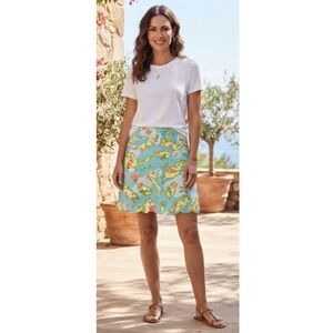 Vintage Lilly Pulitzer Bahamas Island Scallop Hem Skirt Preppy Summer